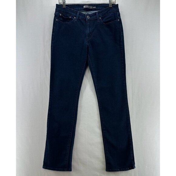 Levi's Jeans Womens 10/30 Slight Curve Classic Rise Straight Dark Washed Blue - Picture 1 of 12